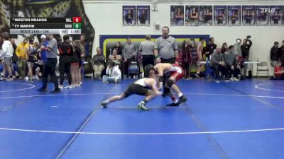 106 lbs Semifinal - Weston Drahos, Williamsburg vs Ty Martin, Don Bosco