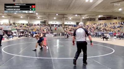 AA 144 lbs Semifinal - Nathan Barbee, Oakland High School vs Landon McLean, Blackman High School