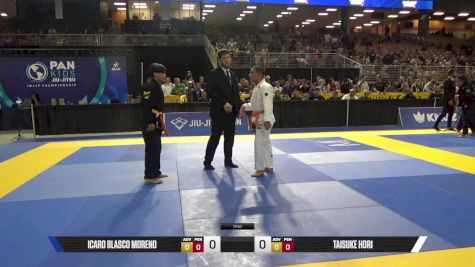 Taisuke Hori vs Icaro Blasco Moreno 2025 Pan Kids Jiu-Jitsu IBJJF Championship