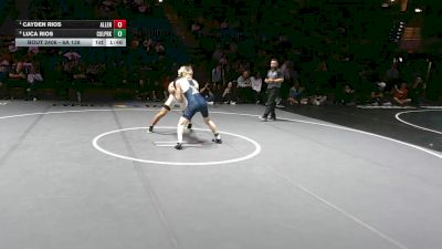 6A 138 lbs 1st Place Match - Cayden Rios, Allen vs Luca Rios, Conroe Woodlands College Park