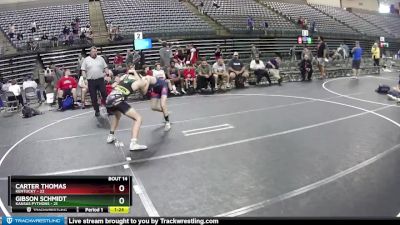 140 lbs Round 5 (6 Team) - Gibson Schmidt, Kansas Pythons vs Carter Thomas, Kentucky