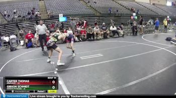 140 lbs Round 5 (6 Team) - Gibson Schmidt, Kansas Pythons vs Carter Thomas, Kentucky