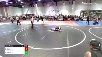 66 lbs Semifinal - Daniel Baca, Baca Brothers vs Gatlan Talbot, Atc