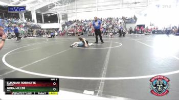 60 lbs Cons. Round 2 - Eliyanah Robinette, Bobcat vs Nora Miller, WTC