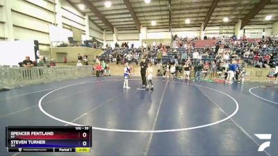 59 lbs Champ. Round 1 - Spencer Pentland, MT vs Steven Turner, WY