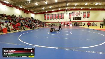 174 lbs Cons. Round 4 - Marcos Serna, Arizona Christian vs Avian Singh, Menlo NWCA