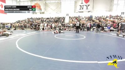 126 lbs Champ. Round 2 - Greyson Brown, Revolution Elite Wrestling vs Joseph Card, Whitney Point Youth Wrestling Club