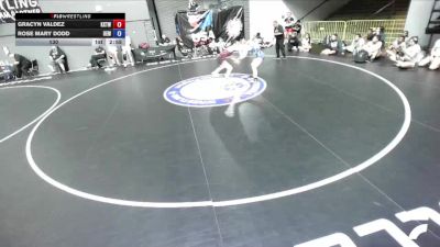 135 lbs Gracyn Valdez, KTWA-Kings-Tulare Wrestling Association vs Rose Mary Dodd, IEWA - Inland Empire Wrestling Association