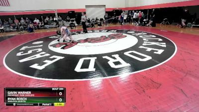 144 lbs Cons. Round 2 - Ryan Rosch, Wheaton (NORTH) vs GAVIN WARNER, Machesney Park (HARLEM)