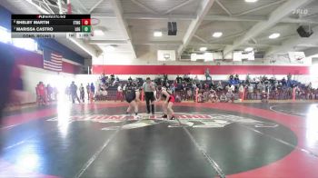 Girls 147 lbs Cons. Round 3 - Marissa Castro, Live Oak Girls vs Shelby Martin, Etna Girls