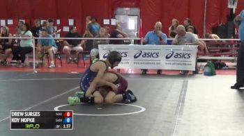 80 5th Place Match Koy Hopke (Wisconsin) vs. Drew Surges (Illinois)
