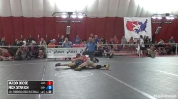 112 7th Place Match Nick Starich (Wisconsin) vs. Jarod Loose (Pennsylvania)