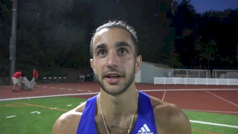 Robby Andrews after hitting IAAF "A" standard (3:35.82) at Portland Summer Twilight