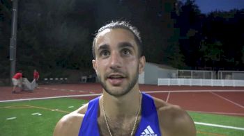 Robby Andrews after hitting IAAF "A" standard (3:35.82) at Portland Summer Twilight