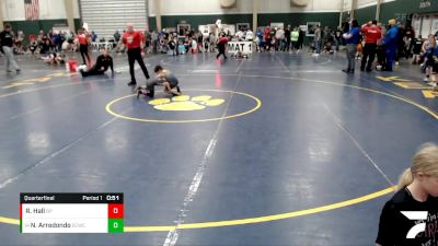 52 lbs Quarterfinal - Nolan Arredondo, Elm Creek Wrestling Club vs Ryker Hall, DC ELITE