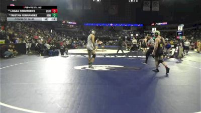 150 lbs Consi Of 16 #2 - Logan Struthers, Clovis (CS) vs Tristan Fernandez, Bonita (SS)