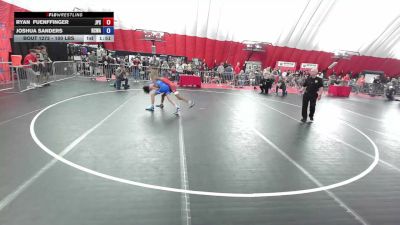 100 lbs Quarters - Ryan Fuenffinger, Jack Pine Savage vs Joshua Sanders, Red Cobra Wrestling Academy