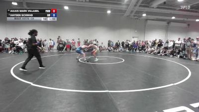 51 lbs Champ. Round 2 - Julius Mark Villamil, Poway High School Wrestling vs Hayden Schwab, Immortal Athletics WC