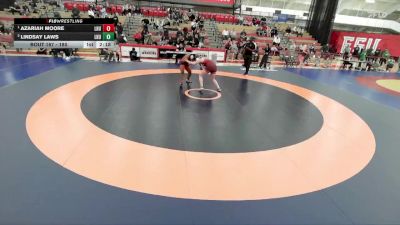 180 lbs 1st Place Match - Azariah Moore, Lock Haven University vs Lindsay Laws, Lock Haven University