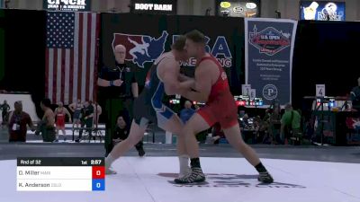 97 kg Rnd Of 32 - Daniel Miller, Marines vs Kash Anderson, Colorado Mesa Wrestling Club