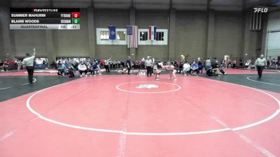 170 lbs Quarterfinal - Blaire Woods, Seckman vs Summer Mahurin, Windsor
