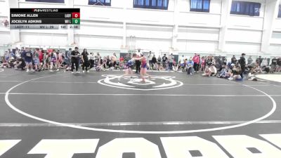 97 lbs Round Robin 3 - Simone Allen, Lady Pitbulls-Girls vs Jocelyn Adkins, WV Lunatics-Girls