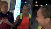 USA athletes celebrate Kerri Gallagher's A standard with Gelato in Italy