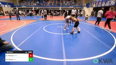 110 lbs Rr Rnd 4 - Brantley Petros, Prague vs Miles Romo, Choctaw