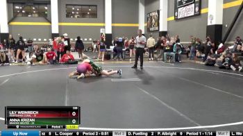 135 lbs Round 2 (4 Team) - Lily Weinreich, FEWTeamIA Coral vs Anna Krizan, Braided Brutes