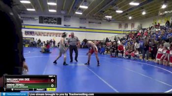 152 lbs Champ. Round 1 - Dreni Zeneli, Cedar Rapids Jefferson vs William Van Dee, Williamsburg