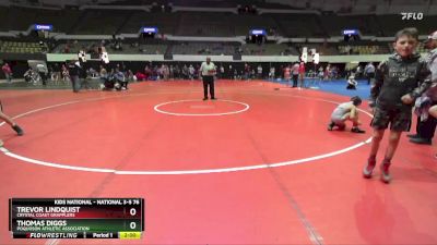 National 3-5 76 1st Place Match - Thomas Diggs, Poquoson Athletic Association vs Trevor Lindquist, Crystal Coast Grapplers