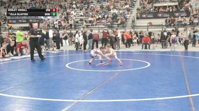 49-53 lbs Champ. Rd Of 16 - Kinley Orgill, Deer Park Ironman Wrestling Club vs Ella Slatter, Mt Spokane Wrestling Club