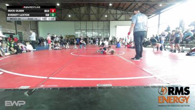 70 lbs Rr Rnd 2 - Huck Olsen, Mojo Mulisha 12u vs Everett Luxton, Raw Wrestling Club
