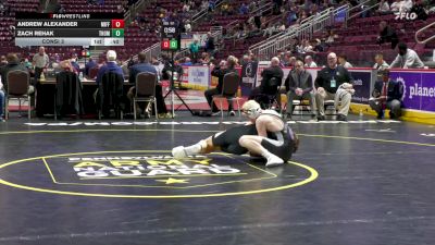 114 lbs Consi 3 - Andrew Alexander, Mifflin County vs Zach Rehak, Thomas Jefferson