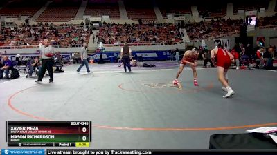 D4-138 lbs Cons. Round 2 - Mason Richardson, Bisbee vs Xavier Meza, Santa Cruz Valley Union Hs