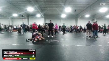 132/138 Round 2 - Trey Coleman, Mighty Warriors Wrestling Acad vs Breanna Corley, Carolina Reapers