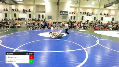 120 lbs Consi Of 8 #2 - James McKenna, Silver Lake vs Bret Foley, Marshfield