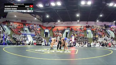 165 lbs Quarterfinals (8 Team) - Dominic Burns, Yale HS vs Jalonn Borders, Madison HS