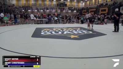 215 lbs Semifinal - Wyatt Weter, Iowa vs Henry Christensen, Iowa