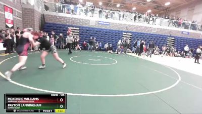 185 lbs Round 2 - Payton Lanningham, Idaho Gold vs McKenzie Williams, Warrior Wrestling Club