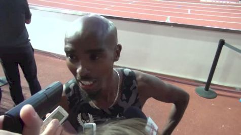 Mo Farah wins the loaded 5K in first race since May