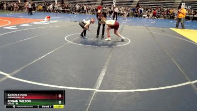 140 lbs Cons. Semi - Rogan Wilson, GMLOS vs Aiden Krebs, Springfield