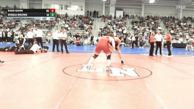 220 lbs Quarterfinal - Evan Gavin, MD vs Steele Brown, GA