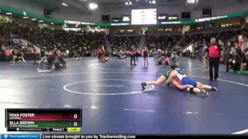 190 lbs Cons. Round 4 - Maia Foster, Decorah vs Ella Brown, Cedar Rapids Kennedy