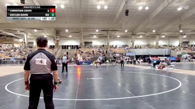 A 126 lbs Semifinal - Daylen Davis, Munford High School vs Christian Davis, Signal Mountain High School