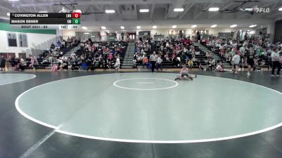 80 lbs Cons. Round 2 - Covington Allen, Lions Wrestling Academy vs Mason Ebner, Kearney Matcats