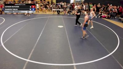 132 lbs Cons. Round 2 - Jaxson Butcher, IA vs Samson Timlin, WI