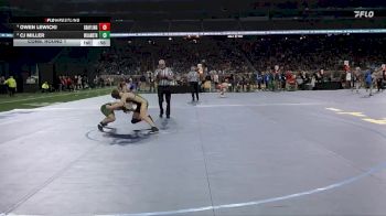 D3-120 lbs Cons. Round 1 - Cj Miller, Williamston vs Owen Lewicki, Grayling HS