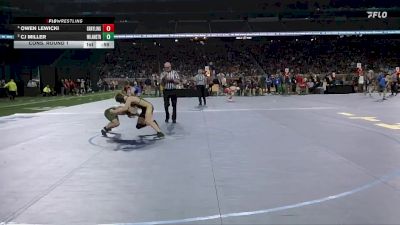 D3-120 lbs Cons. Round 1 - Cj Miller, Williamston vs Owen Lewicki, Grayling HS