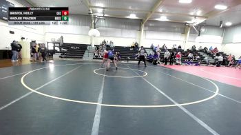 170 lbs Rr Rnd 2 - Bristol Holly, Collinsville HS Girls vs Hadlee Frazier, Miami HS Girls